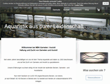 Tablet Screenshot of mbk-garnelen.de